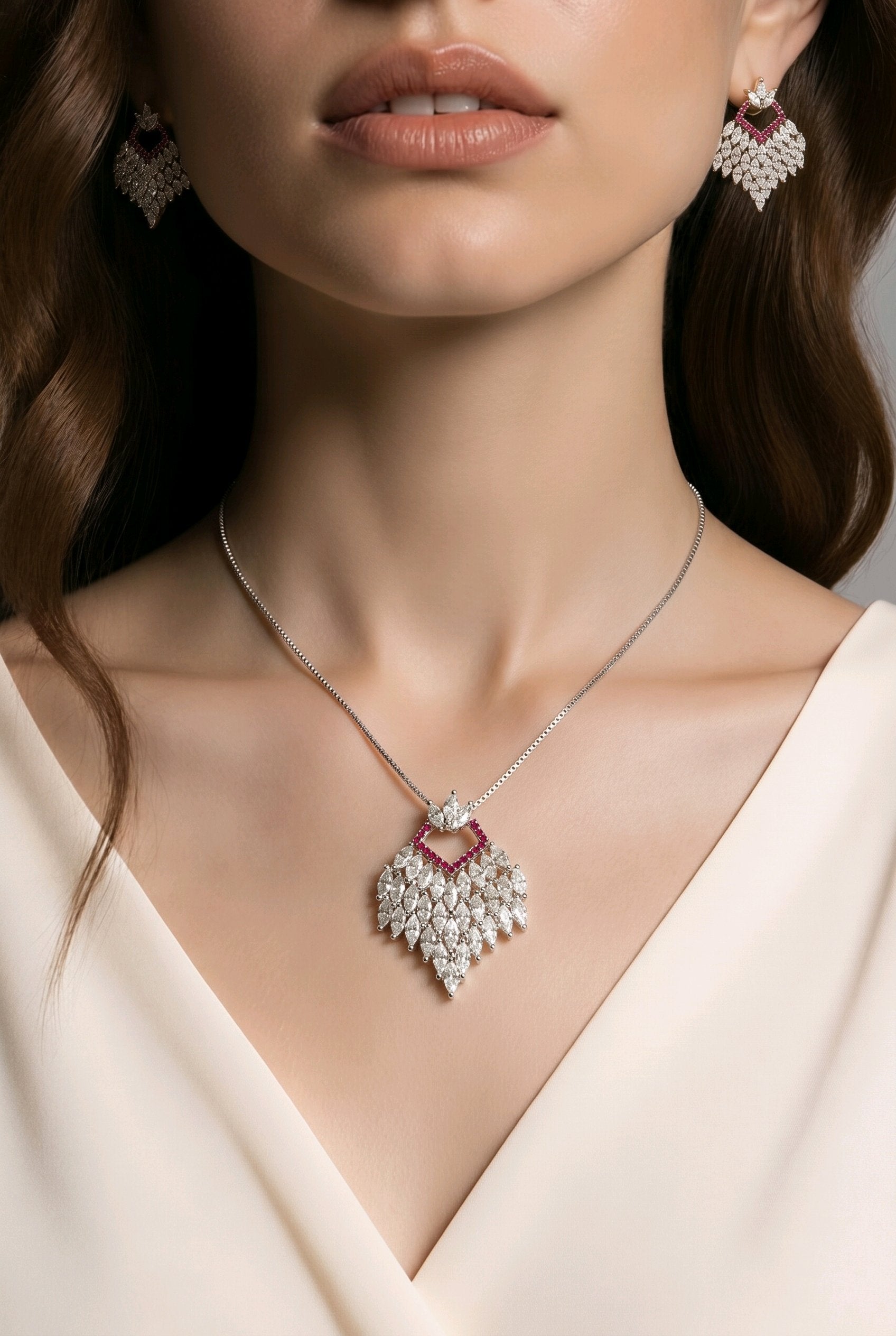 Cascade Bloom Necklace & Earring Set