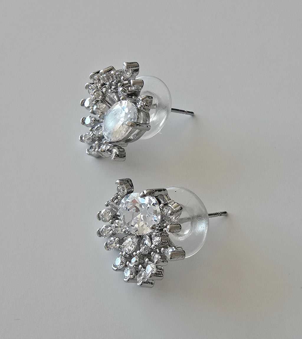 Crystal Burst Stud Earrings