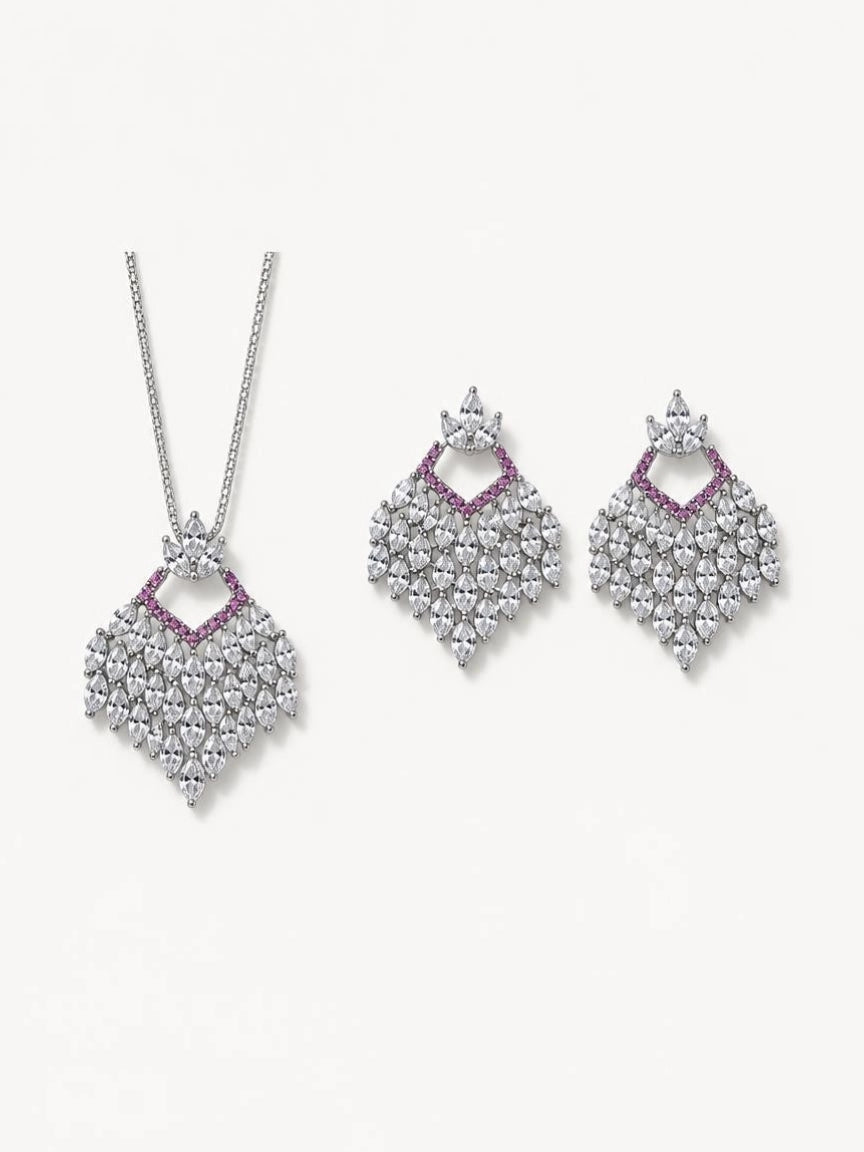 Cascade Bloom Necklace & Earring Set