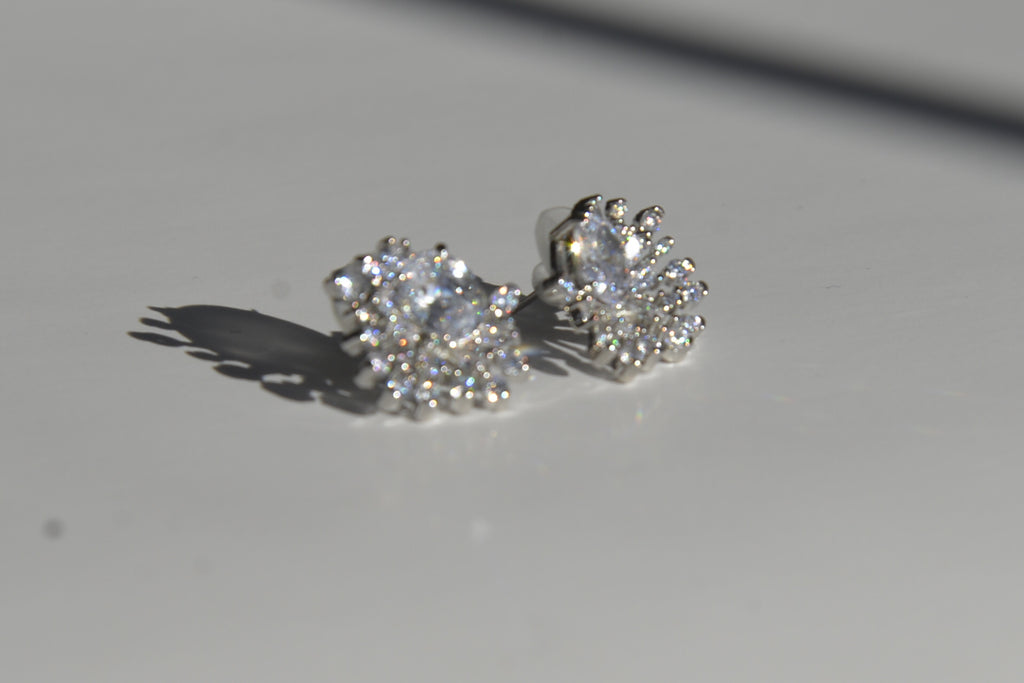Crystal Burst Stud Earrings