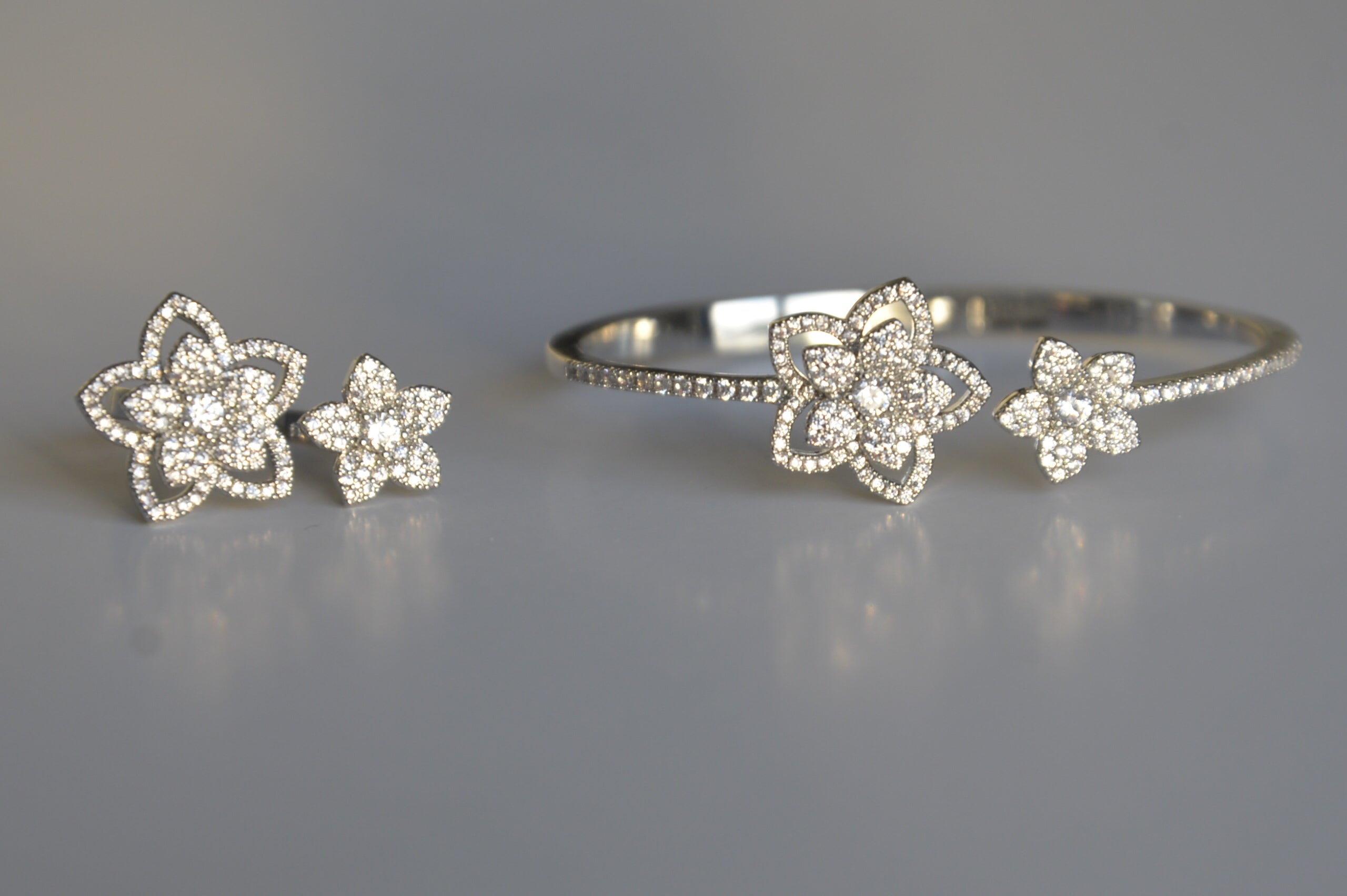 Celestial Bloom Bracelet & Ring Set