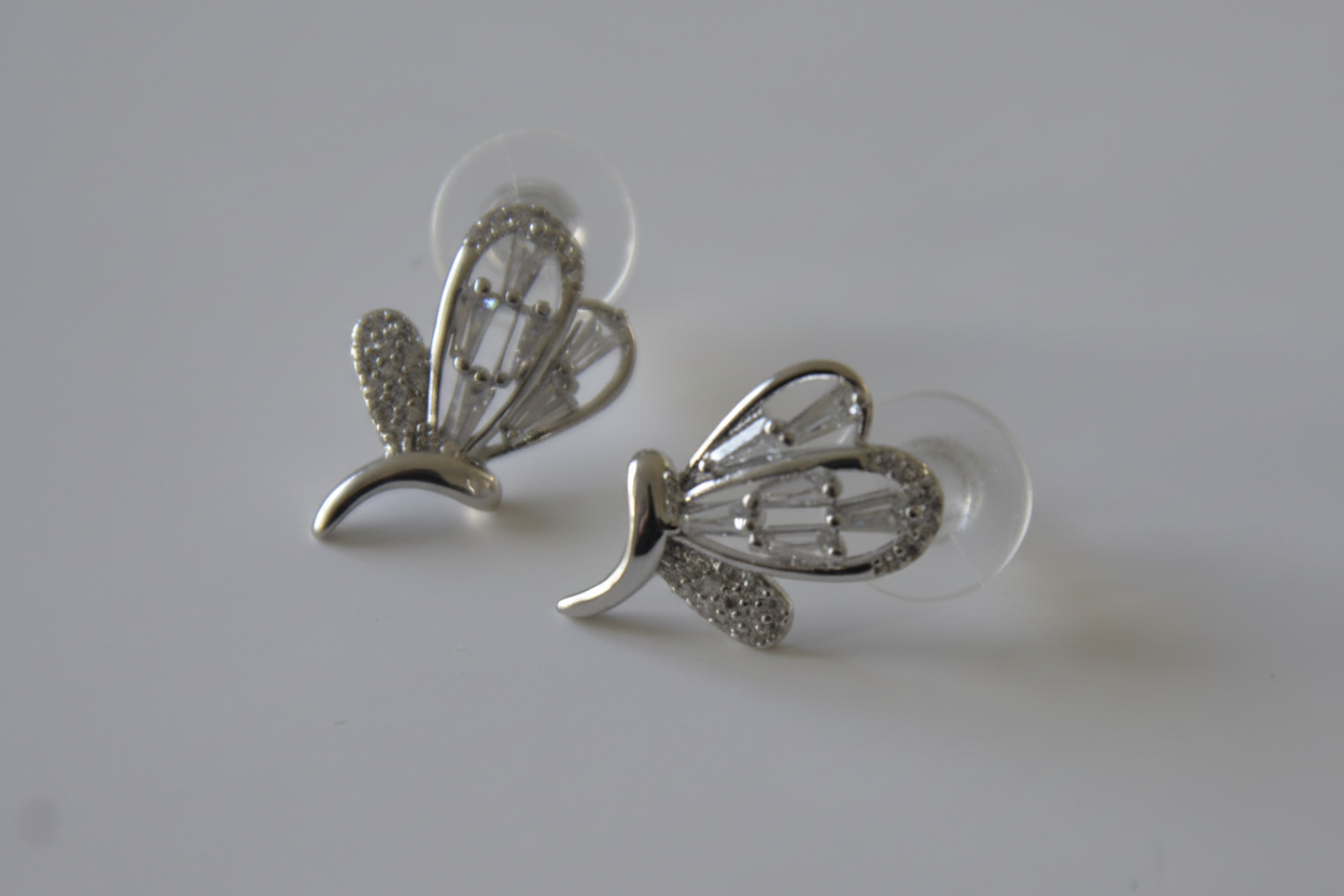 Butterfly Earrings - Angle