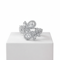 Crystal Butterfly Ring – White Background
