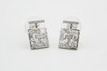 Crystal Perfume Bottle Earrings - Front