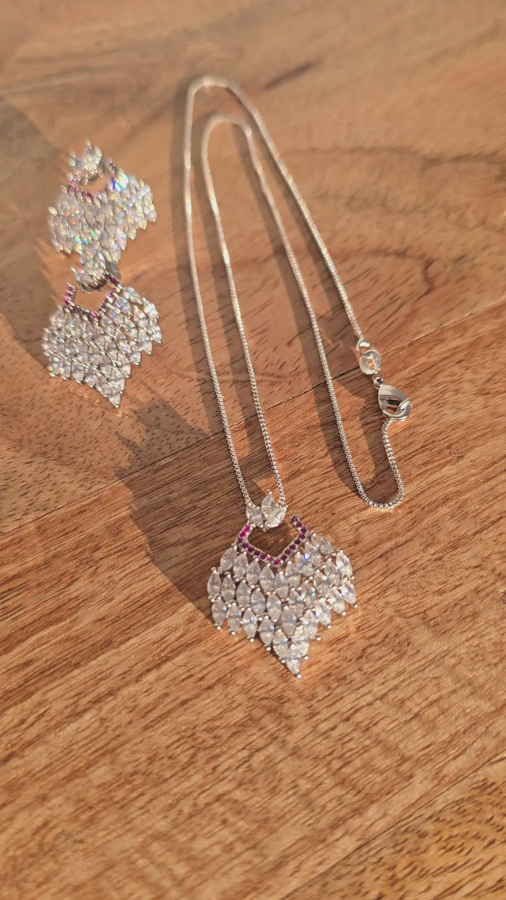 Cascade Bloom Necklace & Earring Set
